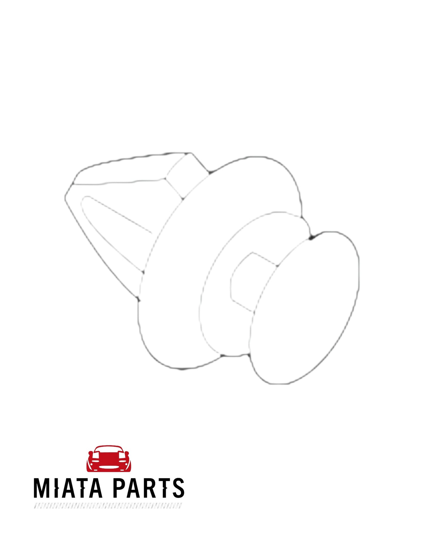 Genuine Mazda MX5 NC sill skirt clip #2 from Miata Parts NZ for 2005-2015 models